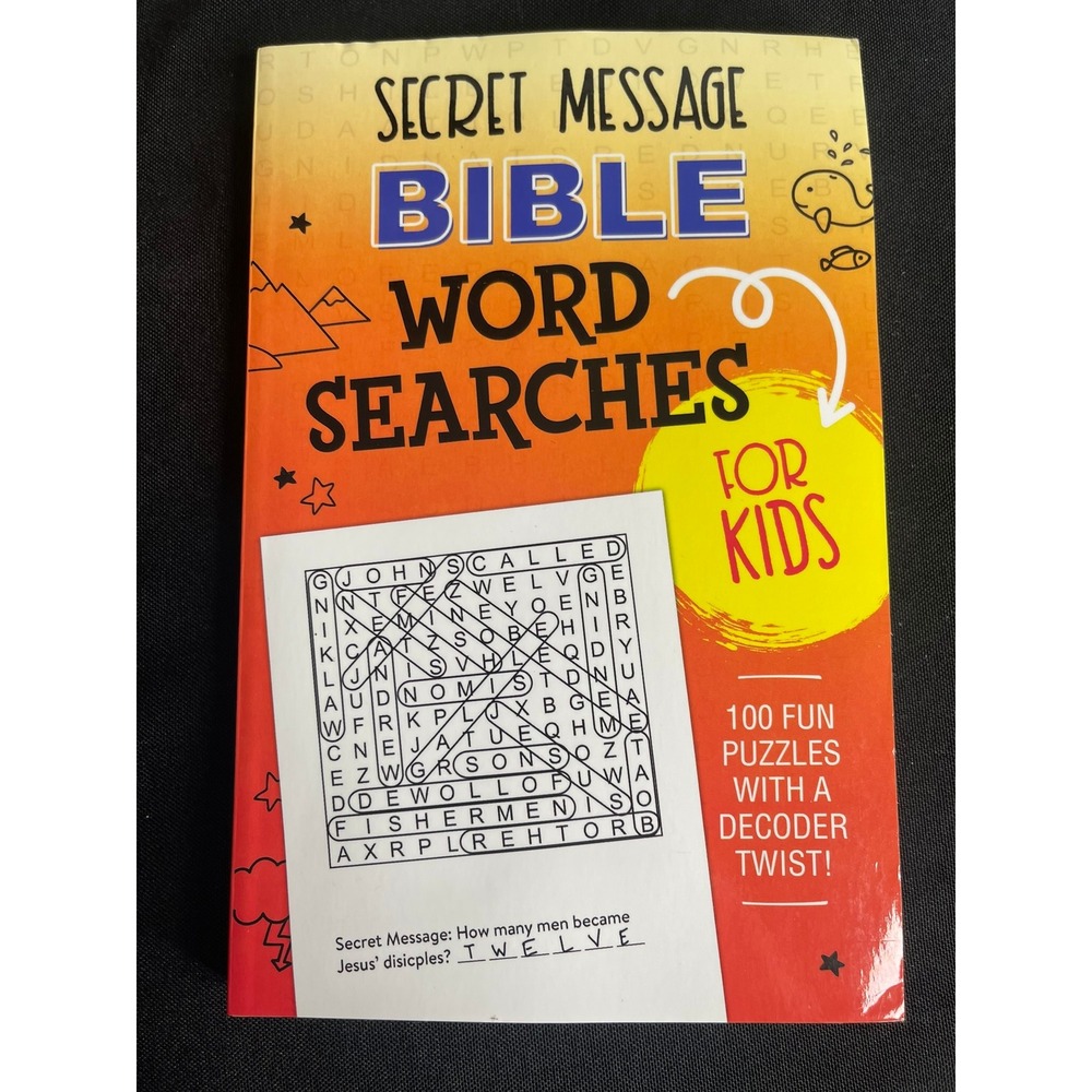 Secret Message Bible Word Searches for Kids Shiloh Kidz 100 Puzzles